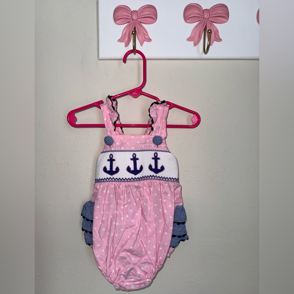 smocked baby bubble